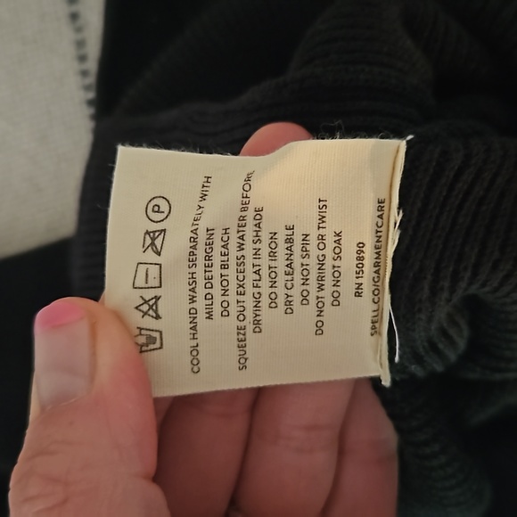 Spell Sunray black halter knit maxi dress NwT sz S - Picture 7 of 7